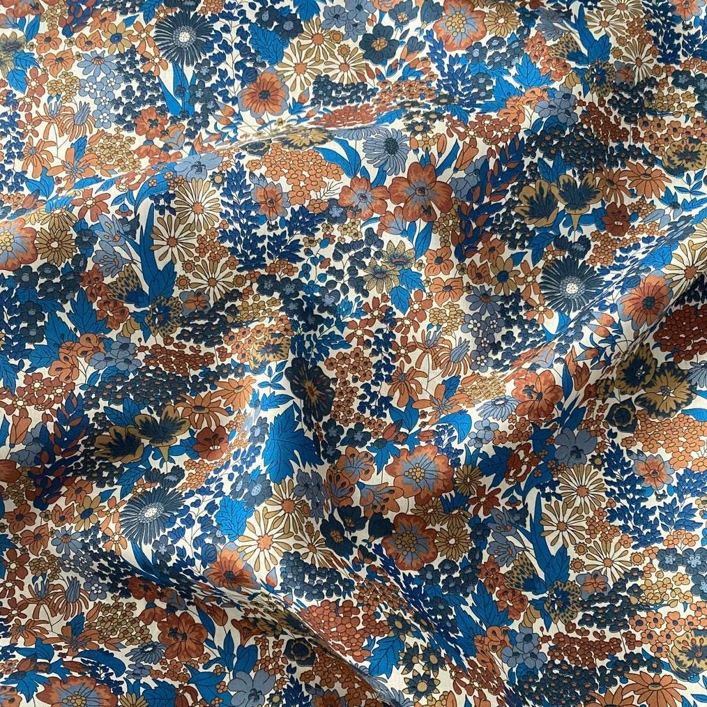 Bracelet liberty personnalisé cordon Margaret Annie bleu brun - Nemeti Bijoux