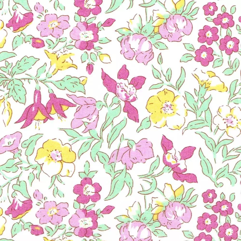 Bracelet liberty personnalisé cordon ’Mamie rose et jaune’ - Nemeti Bijoux