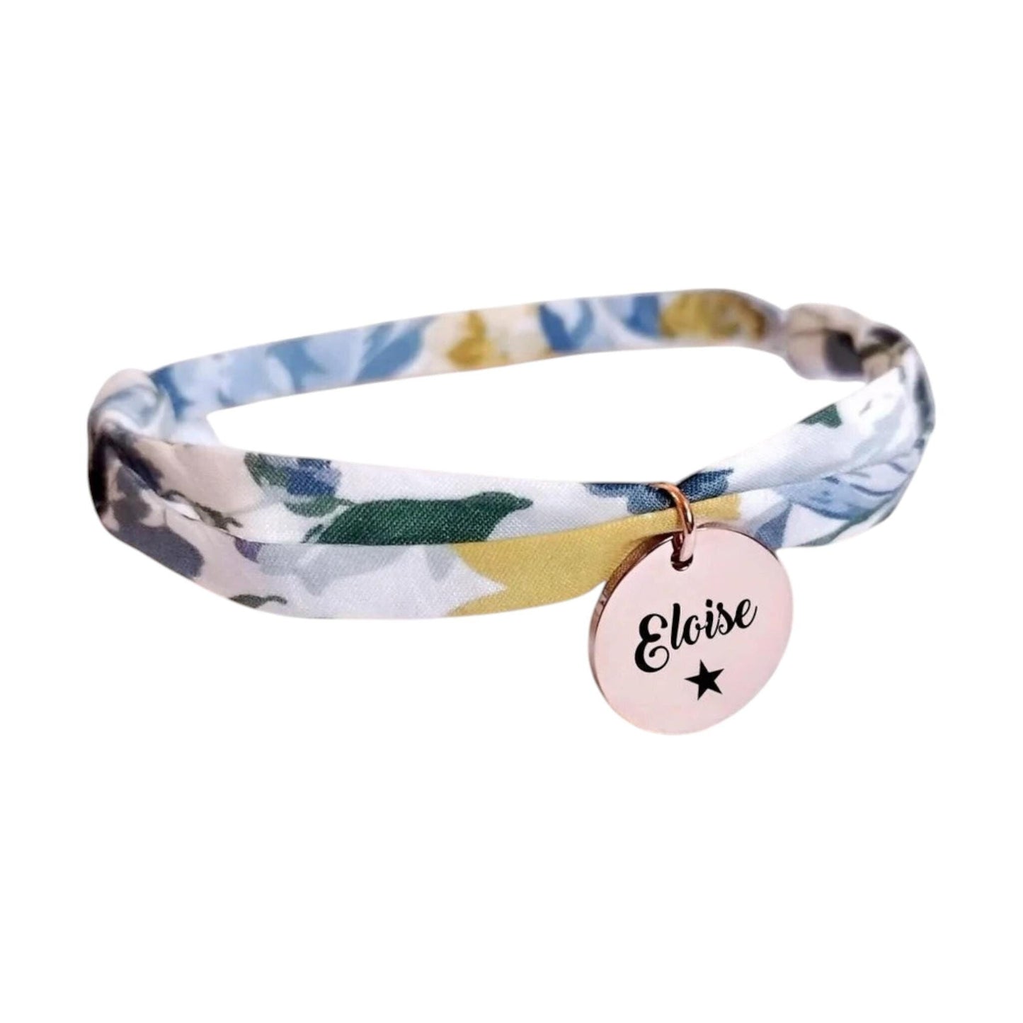 Bracelet liberty personnalisé cordon Liberty x Bridgerton Bouquet Parade B - Nemeti Bijoux