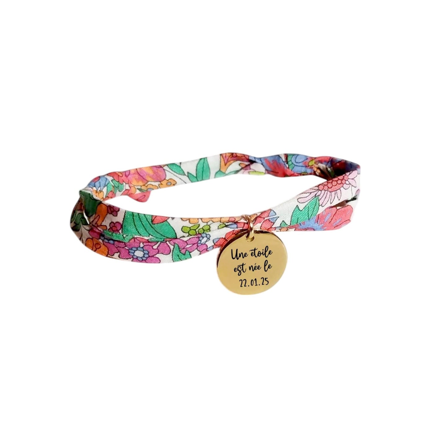 Bracelet liberty personnalisé cordon Margaret Annie Tutti Frutti - Nemeti Bijoux