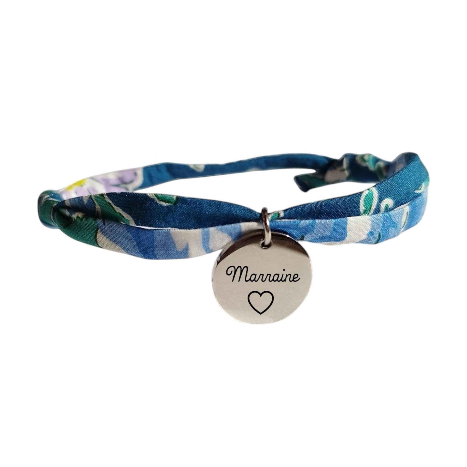 Bracelet liberty personnalisé cordon Ellen - Nemeti Bijoux