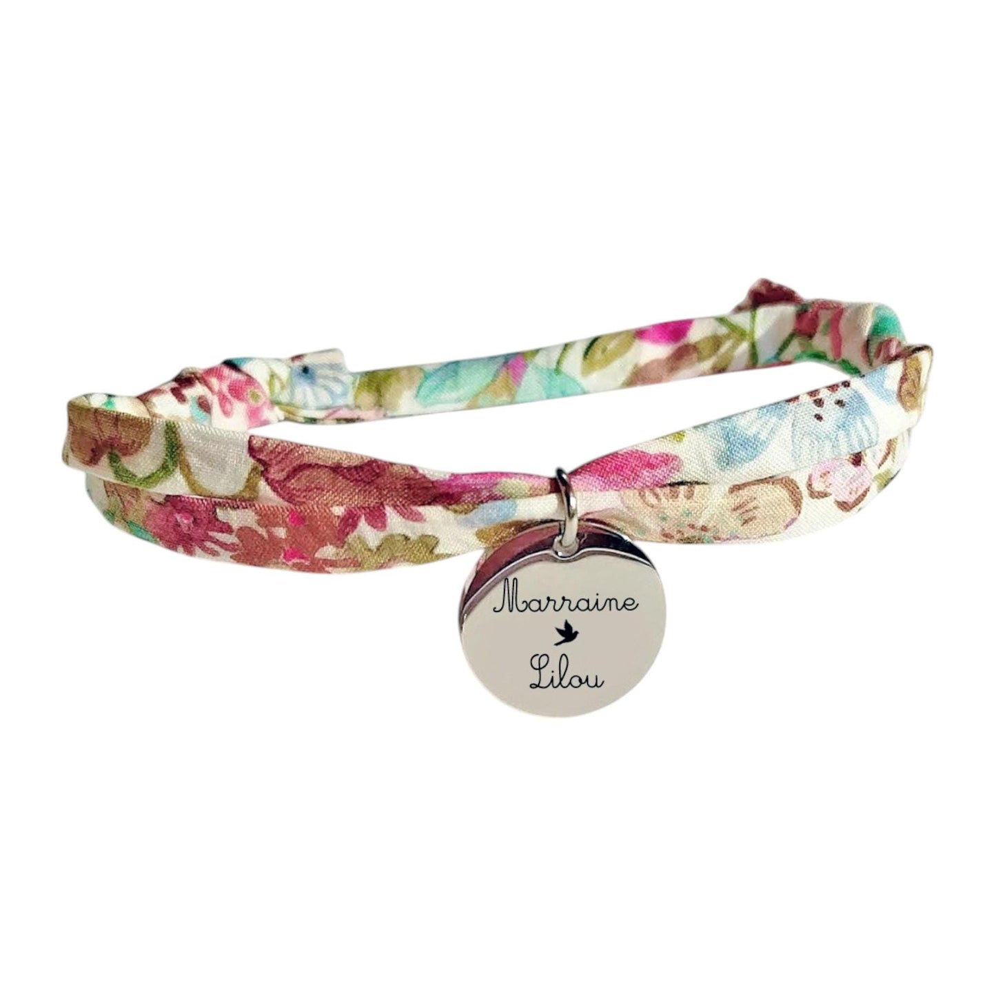 Bracelet liberty personnalisé cordon Meadow peps - Nemeti Bijoux