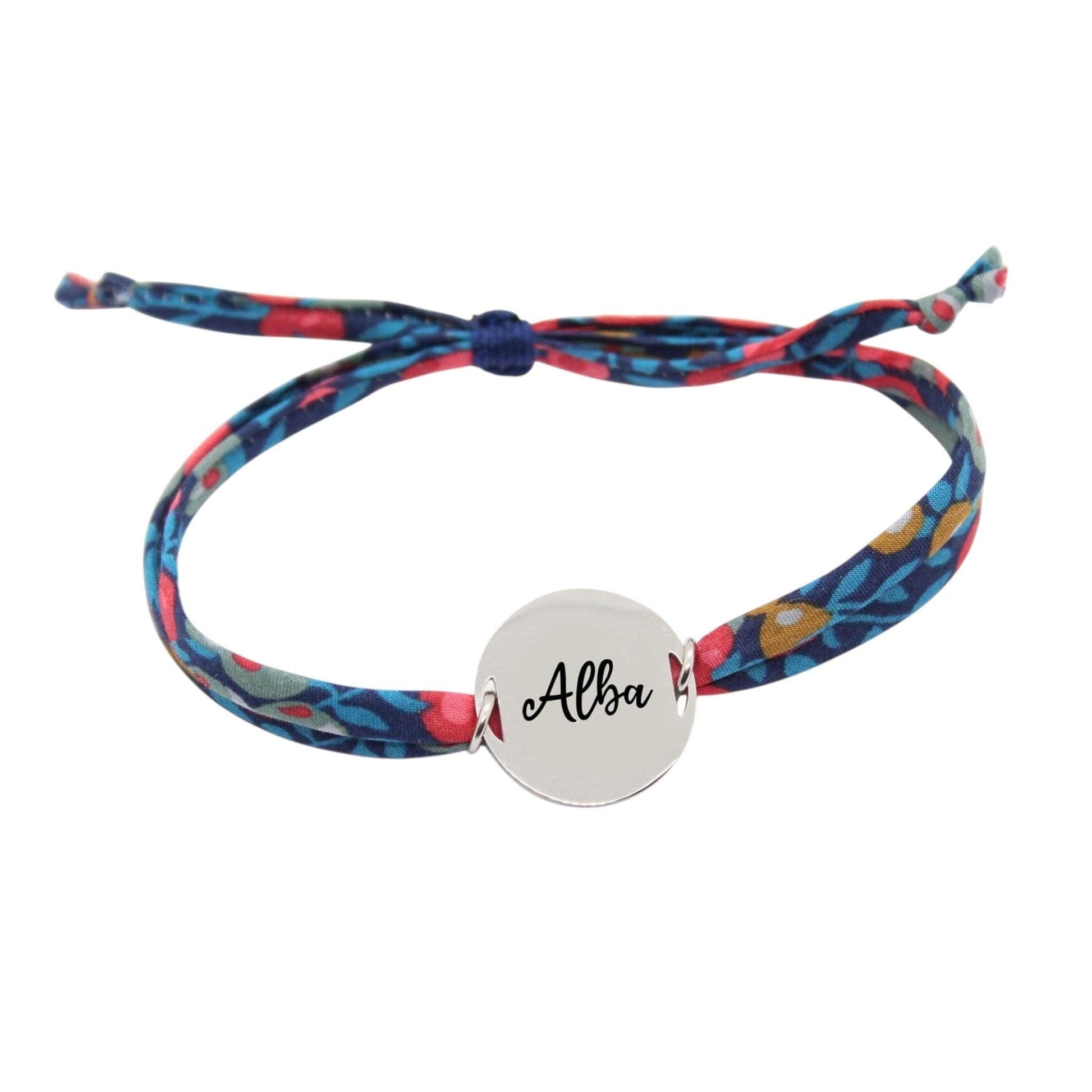 Bracelet liberty personnalisé cordon Wiltshire nausicaa - Nemeti Bijoux