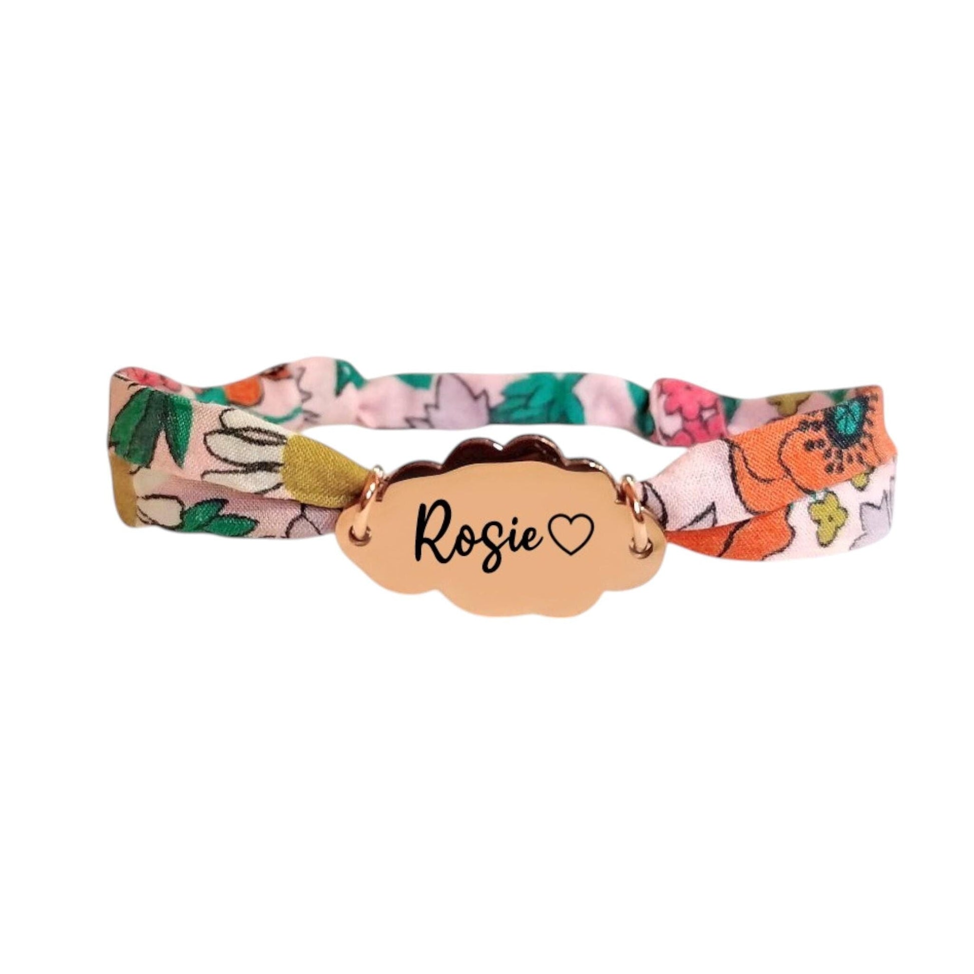 Bracelet liberty personnalisé cordon Louisiana Bouquet - Nemeti Bijoux
