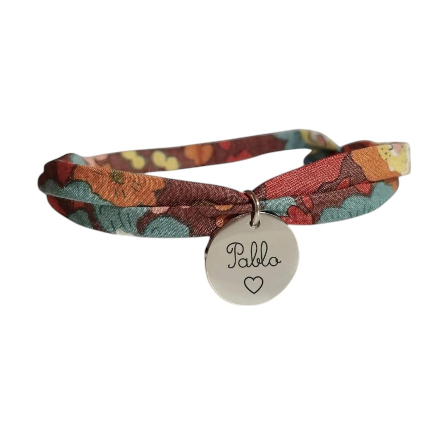 Bracelet liberty personnalisé cordon Betsy Meadow - Nemeti Bijoux