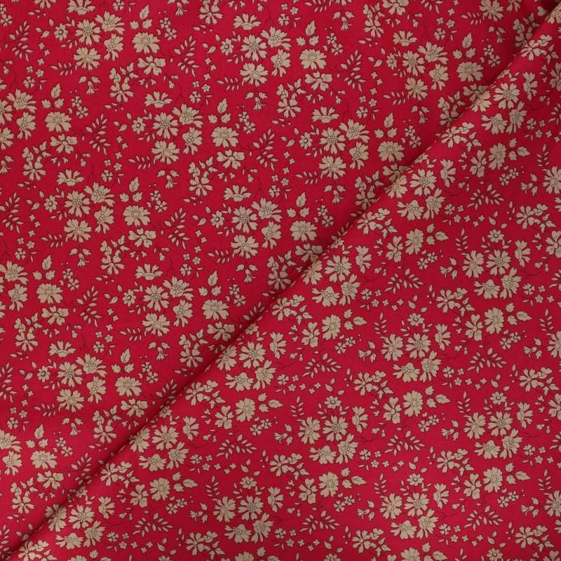 Bracelet liberty personnalisé cordon capel rouge beige - Nemeti Bijoux