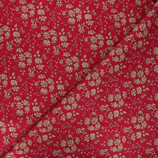 Bracelet liberty personnalisé cordon capel rouge beige - Nemeti Bijoux