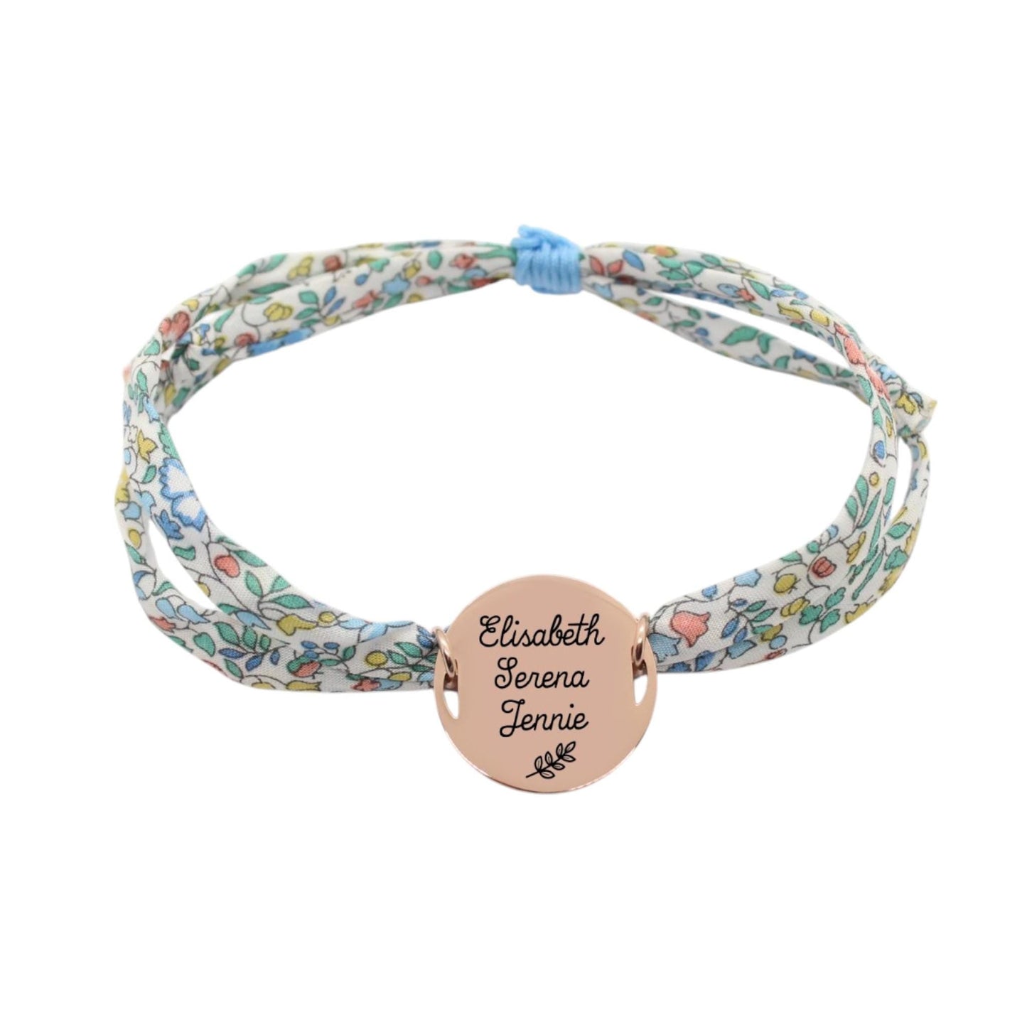 Bracelet liberty personnalisé cordon katie millie leitha - Nemeti Bijoux