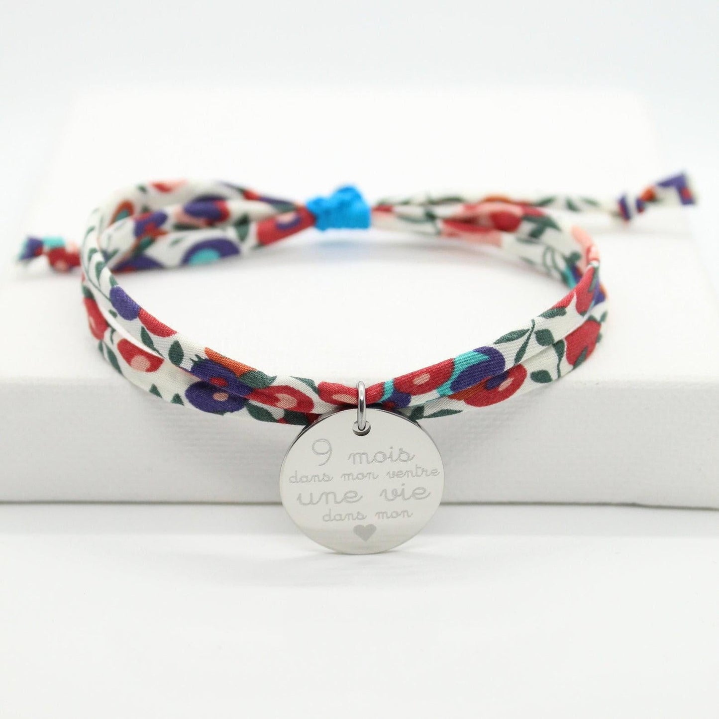 Bracelet liberty personnalisé cordon Wiltshire multicolore - Nemeti Bijoux