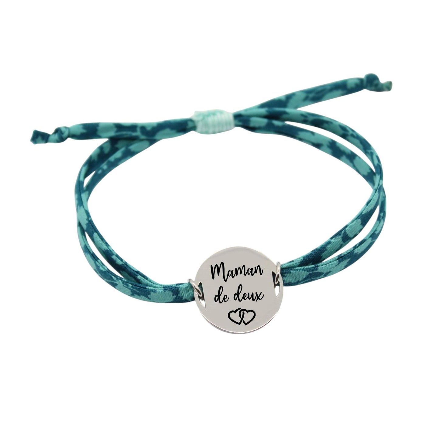 Bracelet liberty personnalisé cordon Glenjade turquoise - Nemeti Bijoux