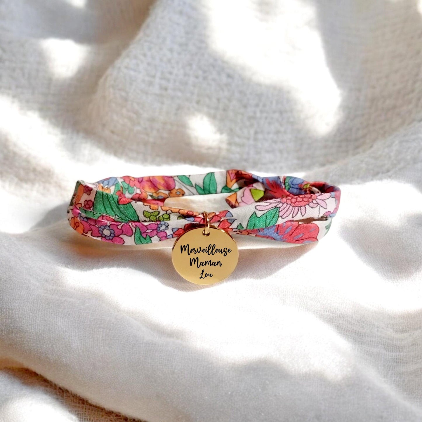 Bracelet liberty personnalisé cordon Margaret Annie Tutti Frutti - Nemeti Bijoux