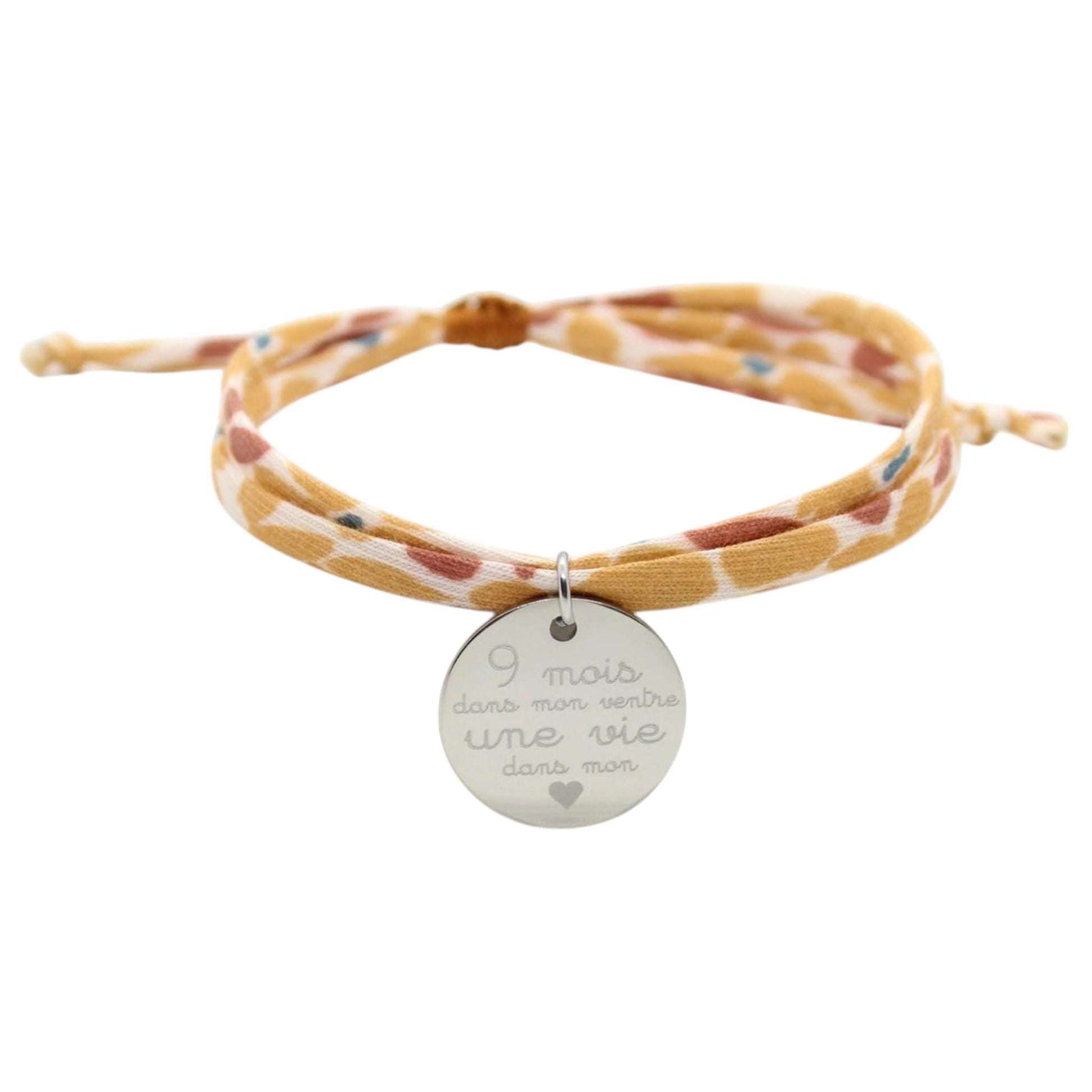 Bracelet liberty personnalisé cordon UNE Mini Florie Millet - Nemeti Bijoux