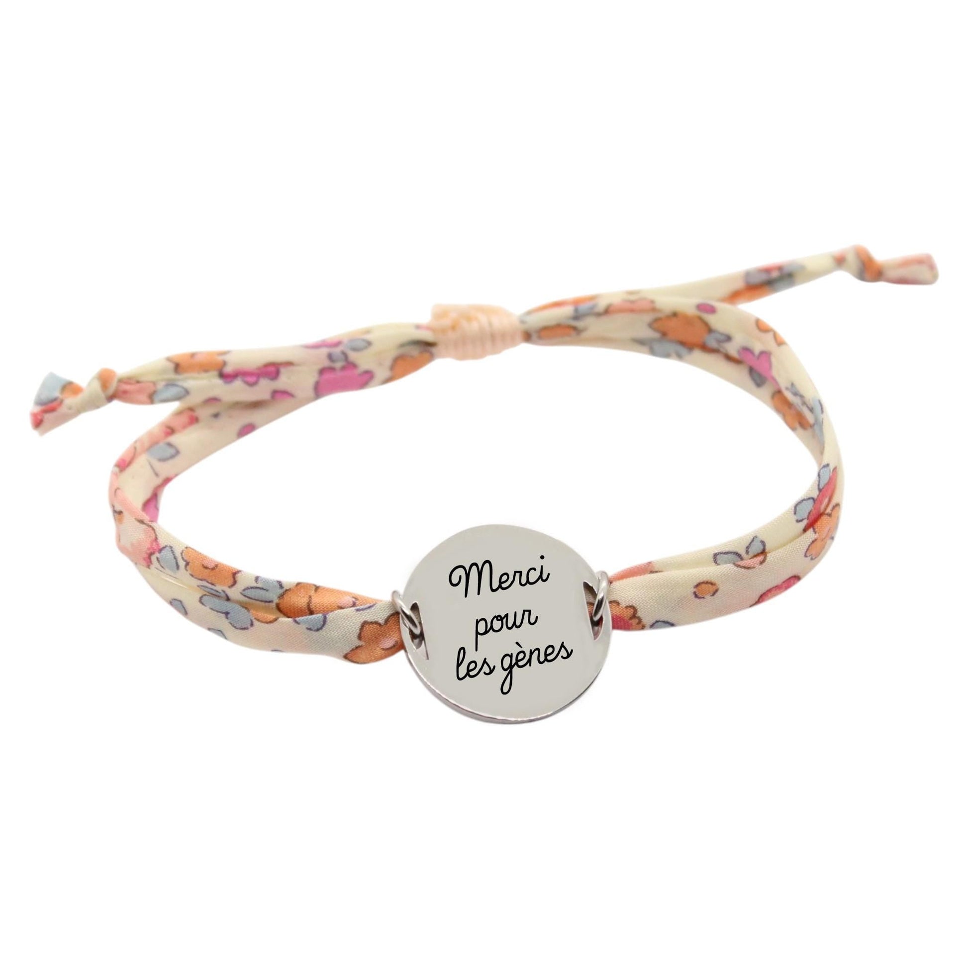 Bracelet liberty personnalisé cordon Ella and Libby - Nemeti Bijoux