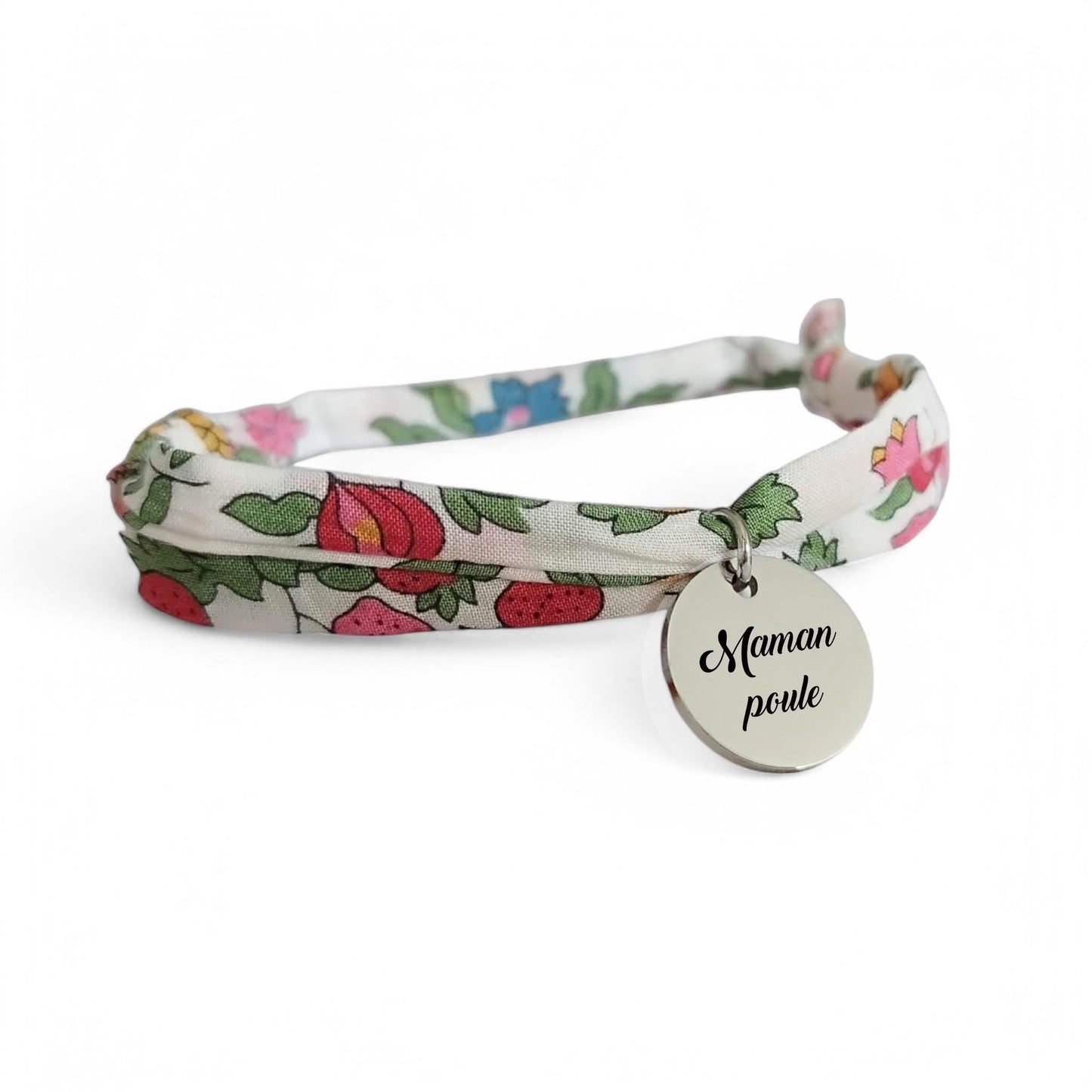 Bracelet liberty personnalisé cordon Nancy Ann fruits des bois - Nemeti Bijoux