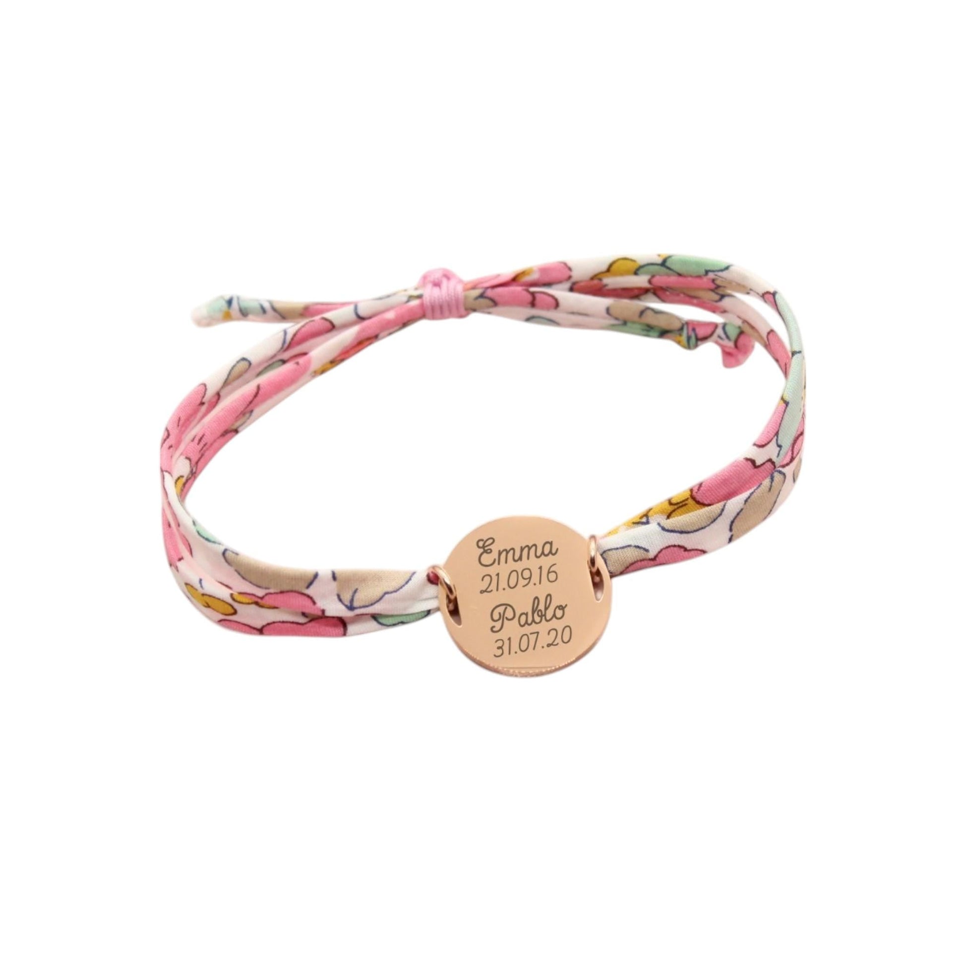 Bracelet liberty personnalisé cordon Besty cupcake - Nemeti Bijoux
