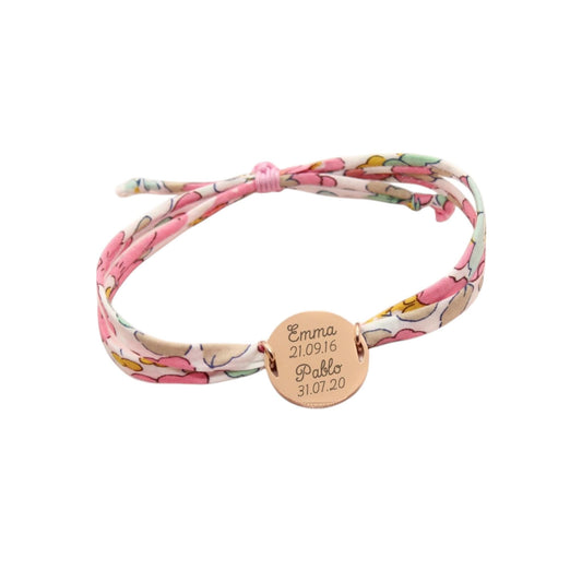 Bracelet liberty personnalisé cordon Besty cupcake - Nemeti Bijoux