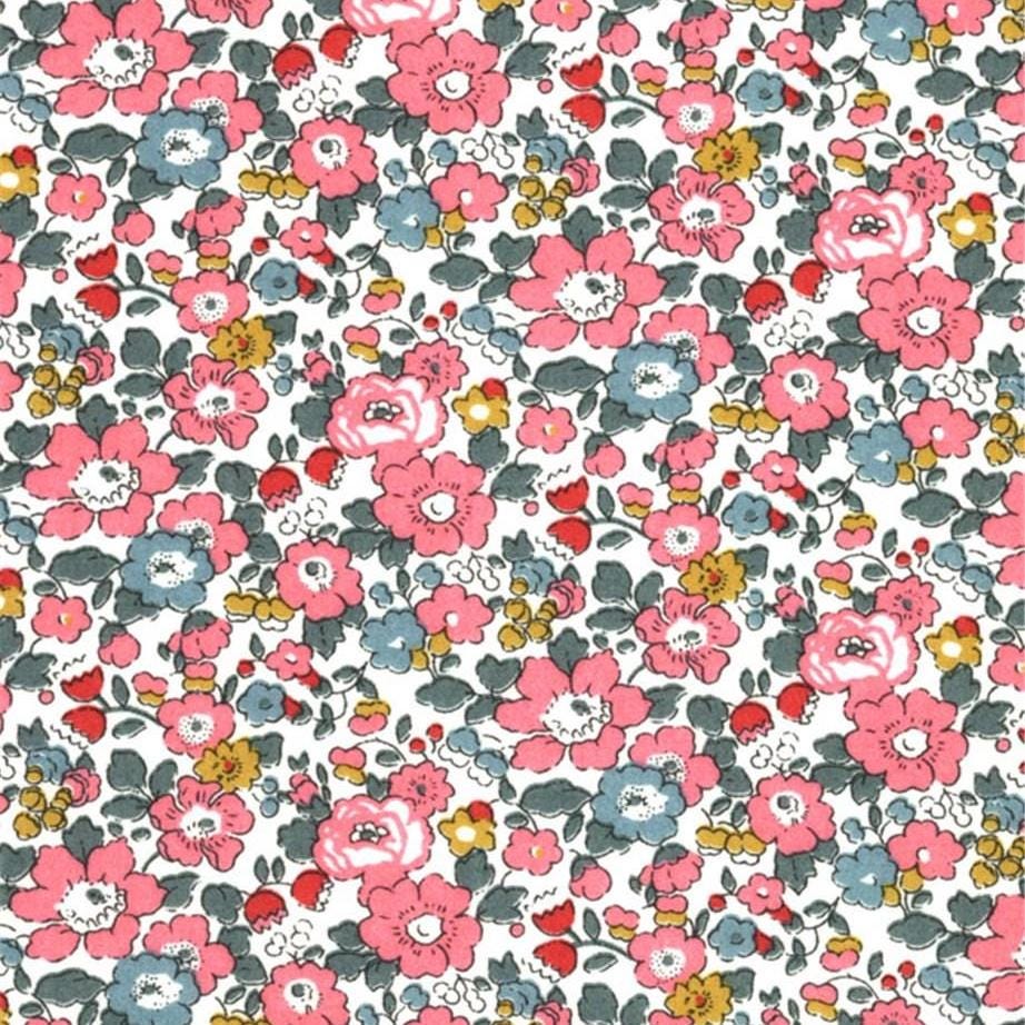 Bracelet liberty personnalisé cordon Betsy Ann Pivoines - Nemeti Bijoux