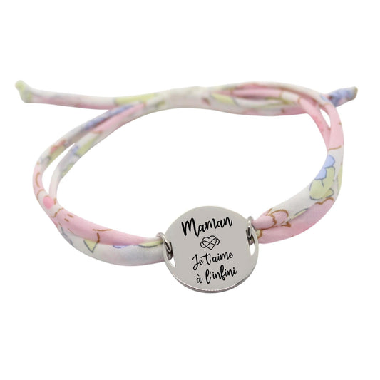 Bracelet liberty personnalisé cordon Betsy Dragée - Nemeti Bijoux