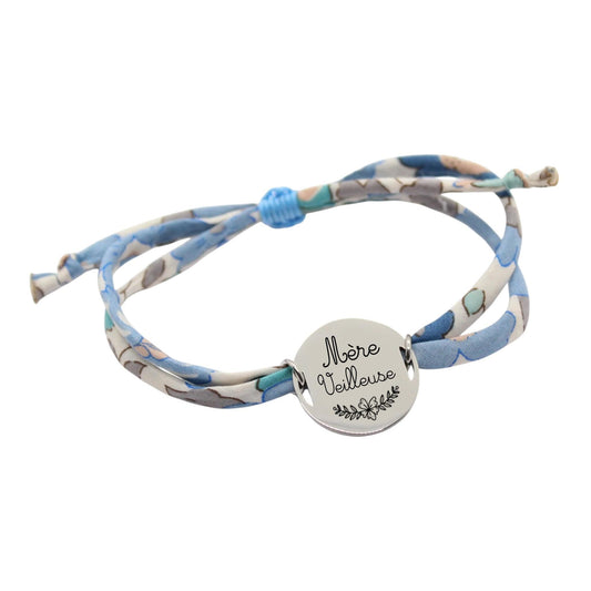 Bracelet liberty personnalisé cordon Betsy Centauree - Nemeti Bijoux