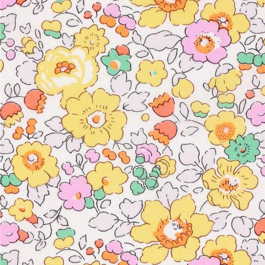 Bracelet liberty personnalisé cordon Betsy jaune - Nemeti Bijoux