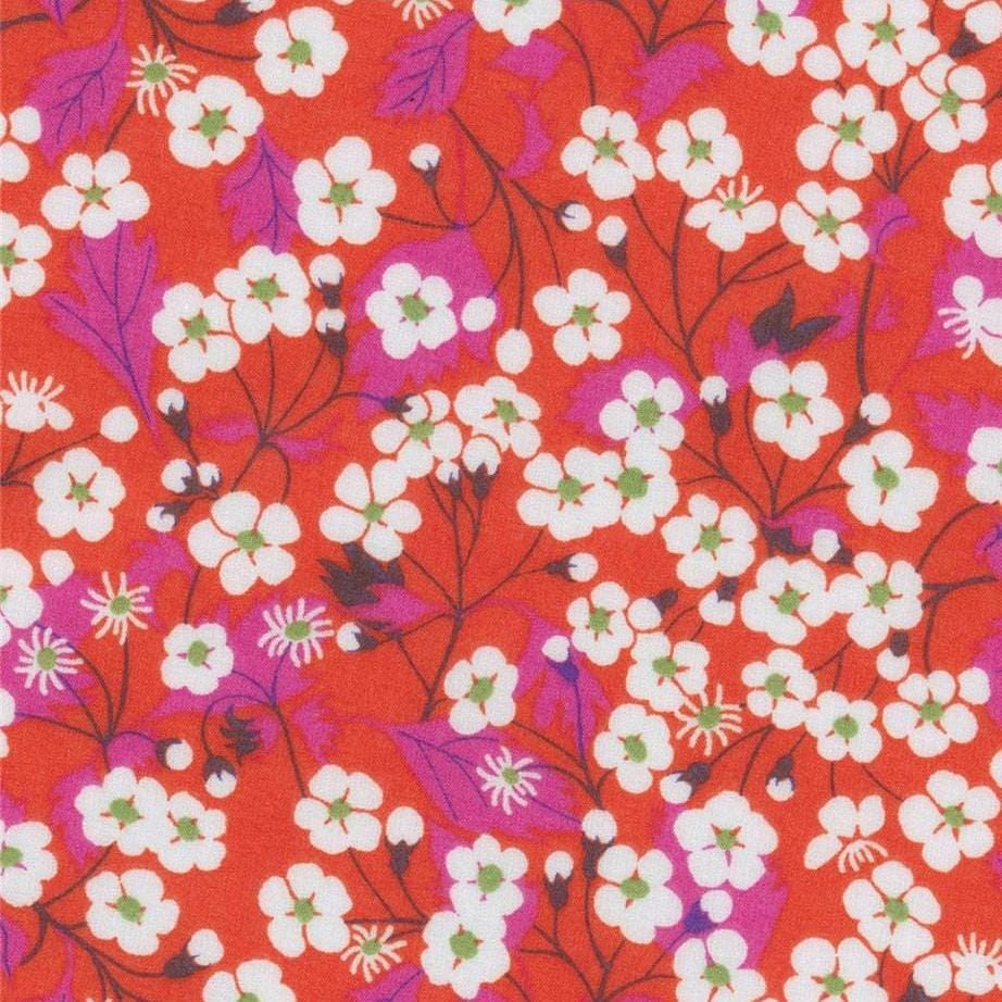 Bracelet liberty personnalisé cordon Mitsi Hibiscus rouge - Nemeti Bijoux