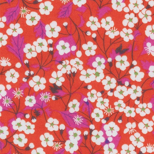 Bracelet liberty personnalisé cordon Mitsi Hibiscus rouge - Nemeti Bijoux