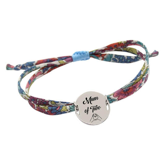 Bracelet liberty personnalisé cordon Margaret Annie Broceliande - Nemeti Bijoux