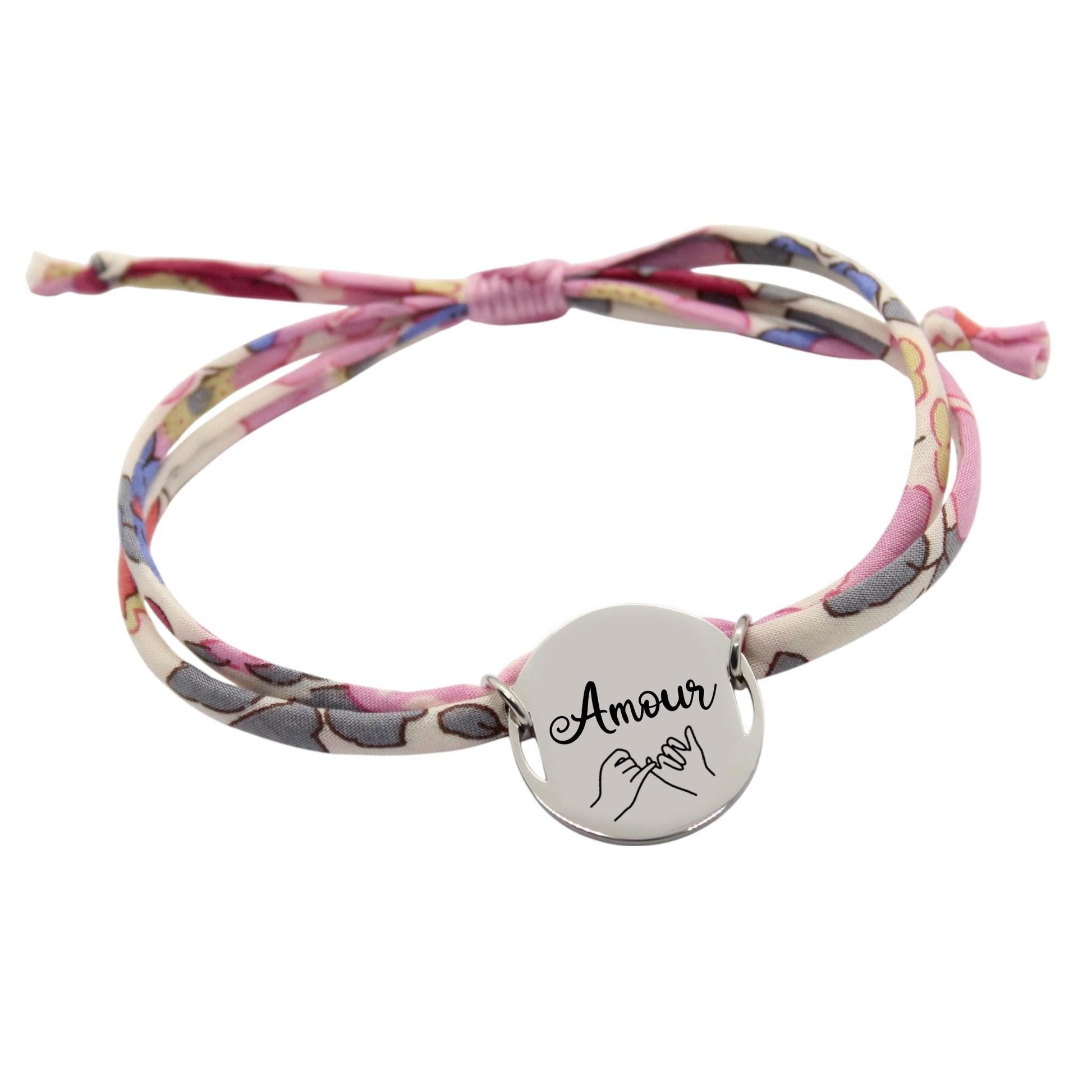 Bracelet liberty personnalisé cordon Betsy Cuberdon - Nemeti Bijoux