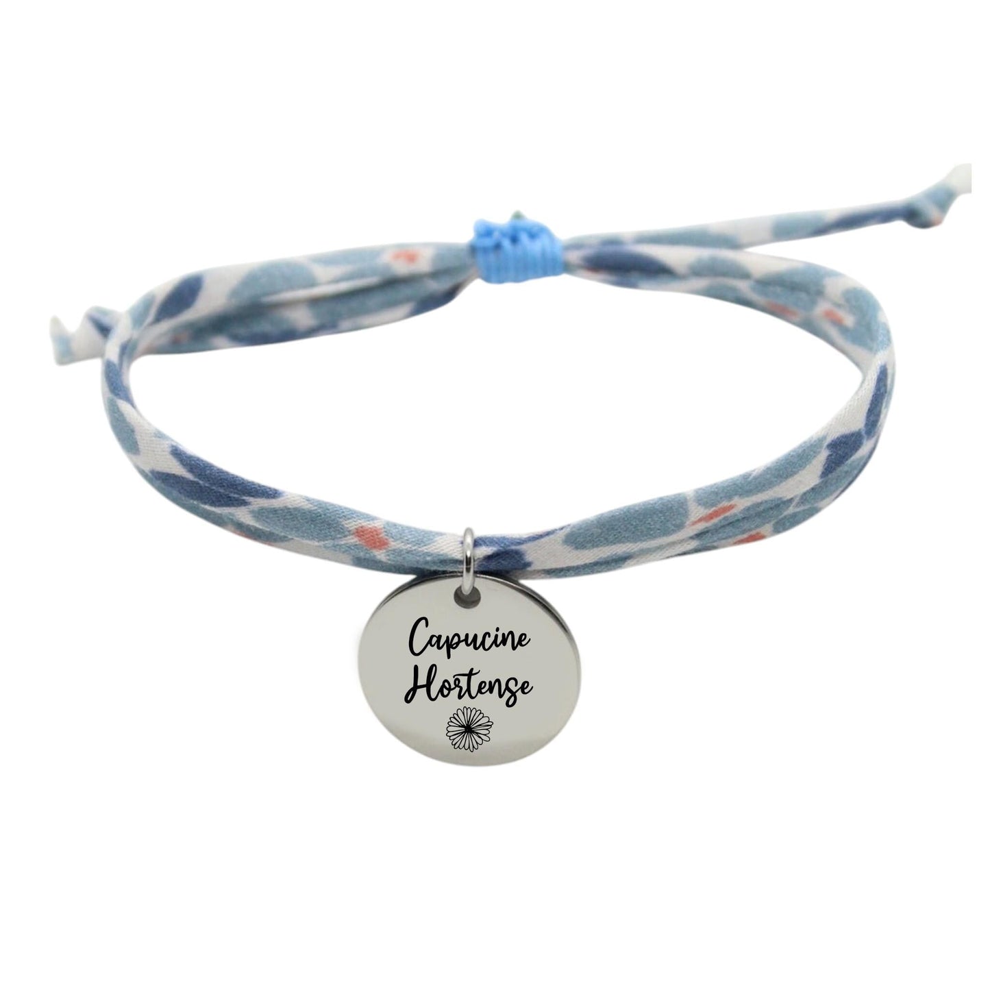 Bracelet liberty personnalisé cordon UNE Mini Florie Ballet - Nemeti Bijoux