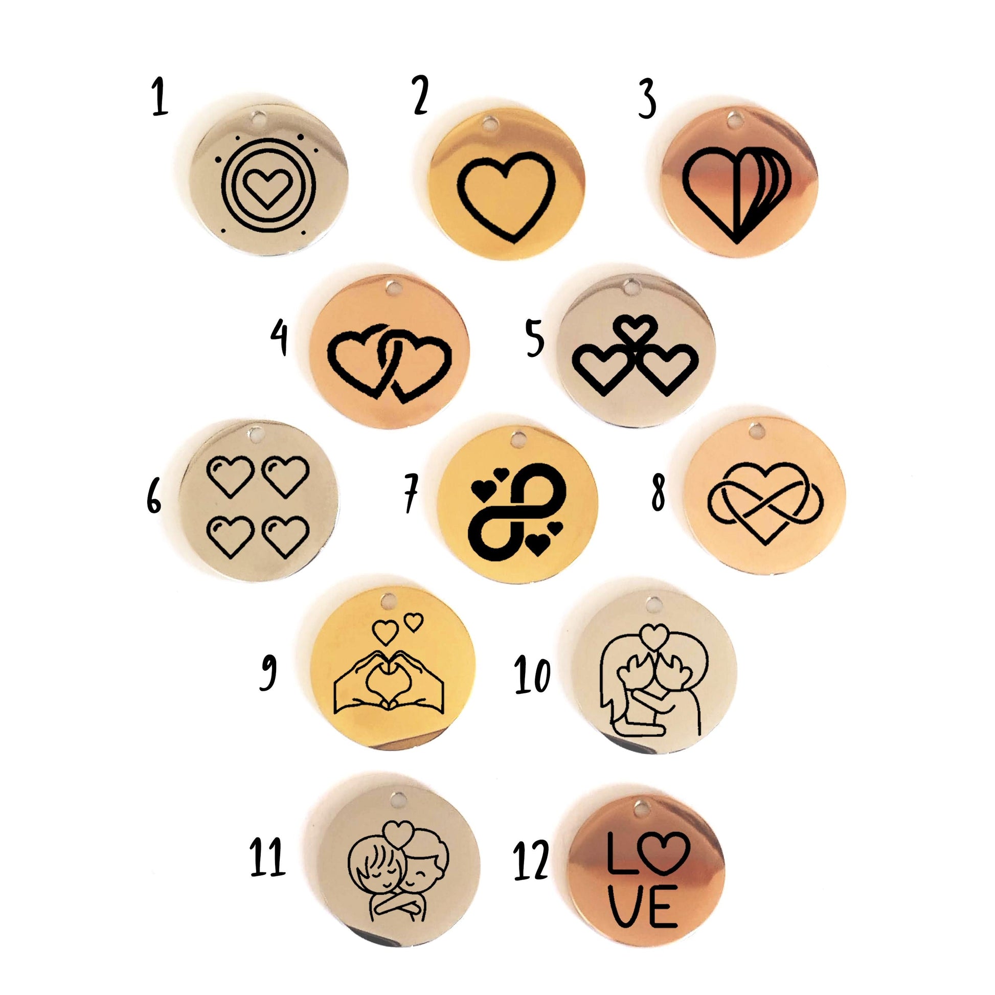 Médaille Gravée Amour - Nemeti Bijoux