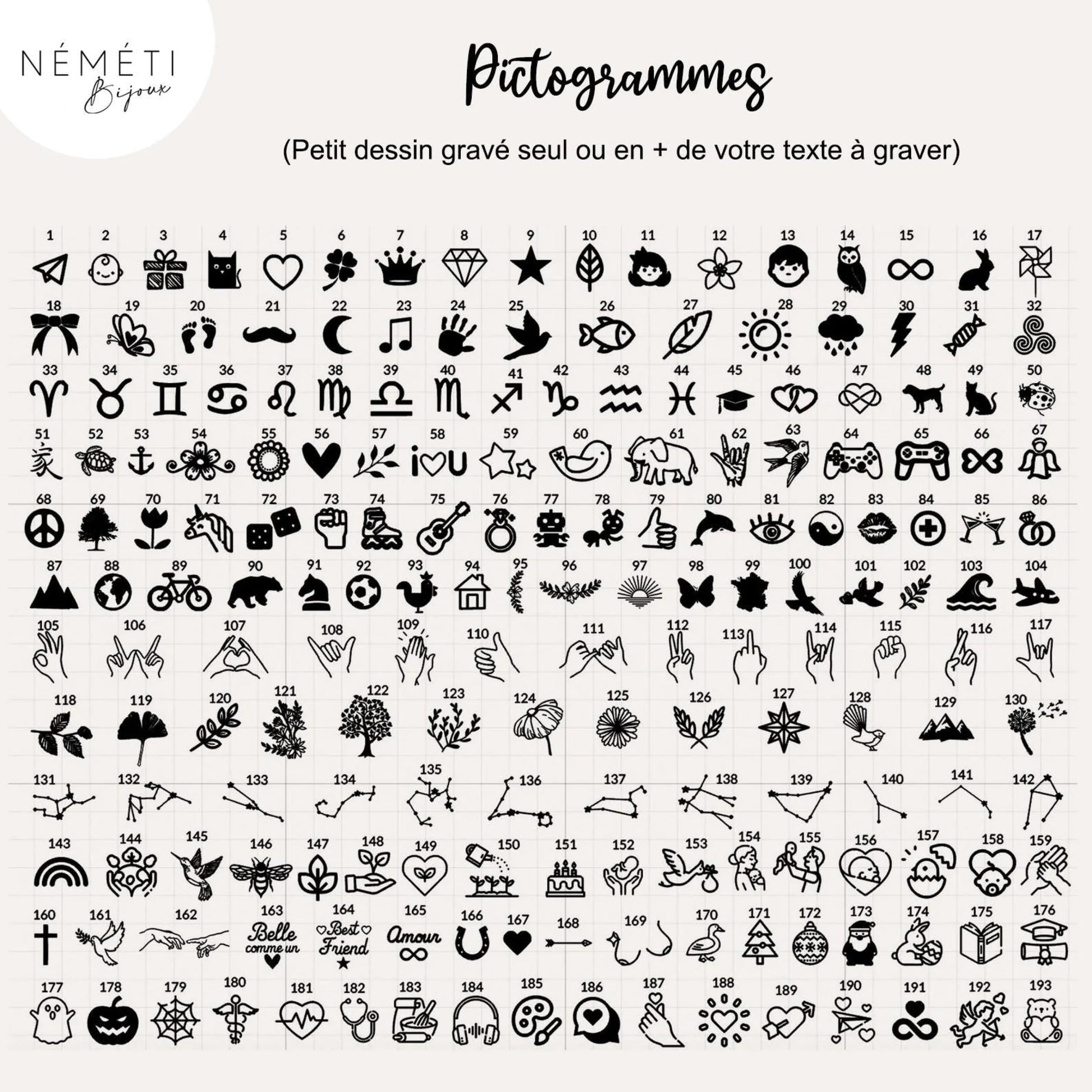 Porte-clés gravé personnalisé - Amour Cœur Coréen - Nemeti Bijoux